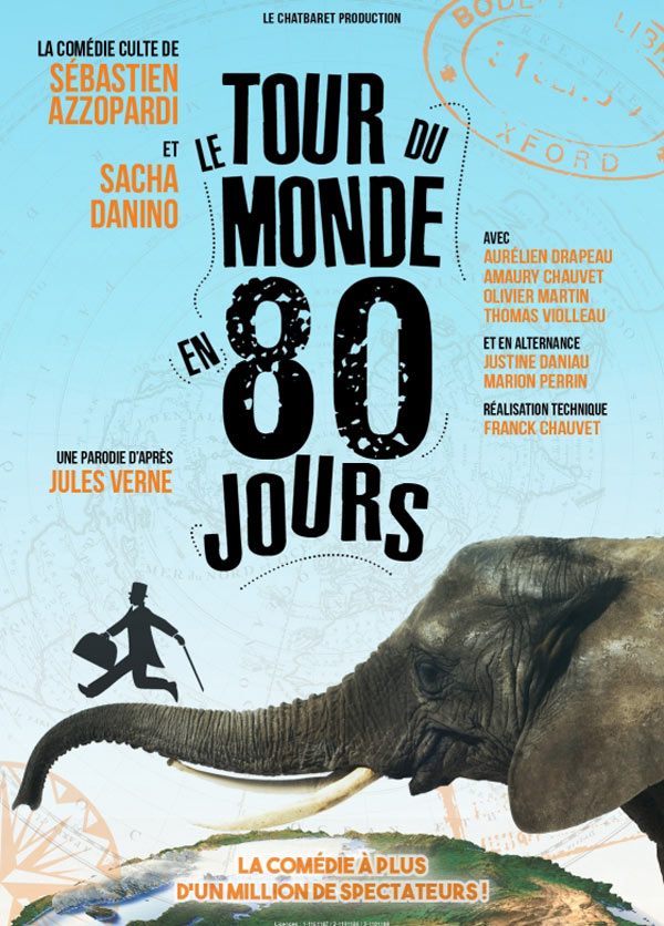 Café-théâtre LE TOUR DU MONDE EN 80 JOURS à la Comédie des Suds à Cabriès