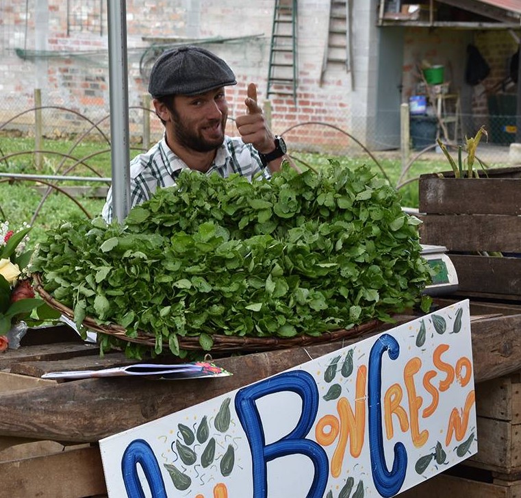 Hugues Bladet, marché langon Au Bon Cresson en Gironde