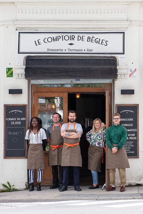 équipe du restaurant le comptoir de bègles à bègles en gironde