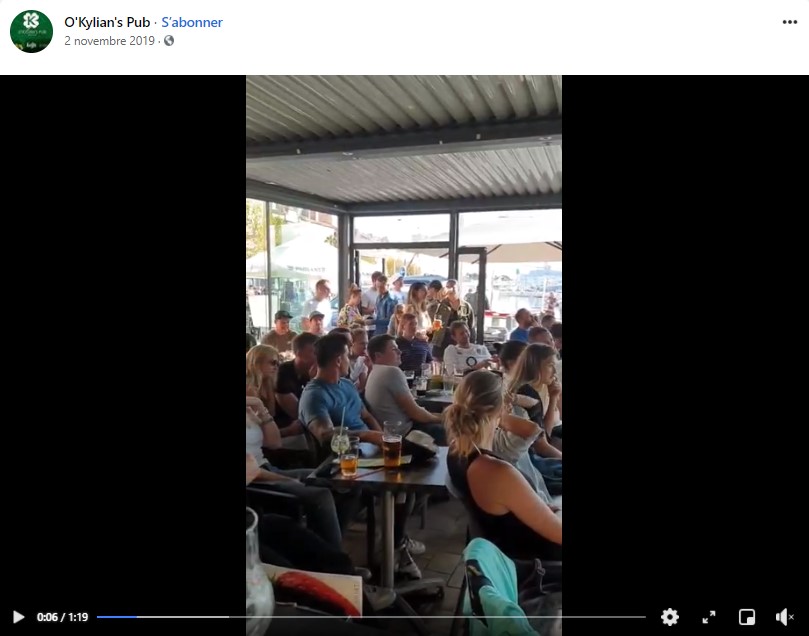 ambiance match au Kylian's Pub sur le vieux port de la ciotat