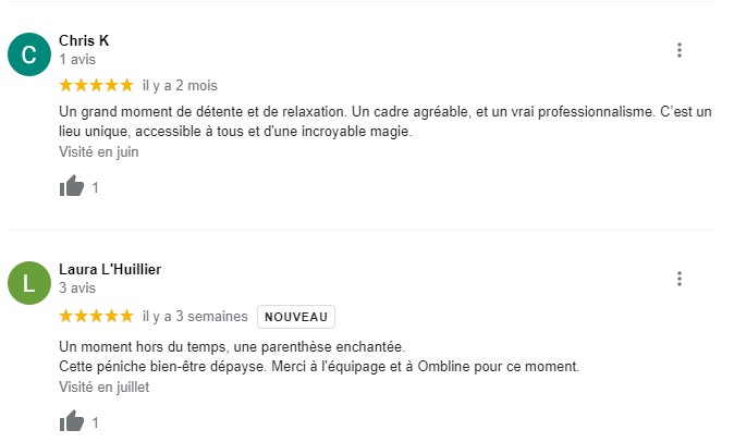 avis clients sur la péniche Naturaflo à Bordeaux