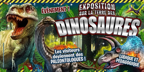 Exposition sur la terre des dinosaures à Eguilles