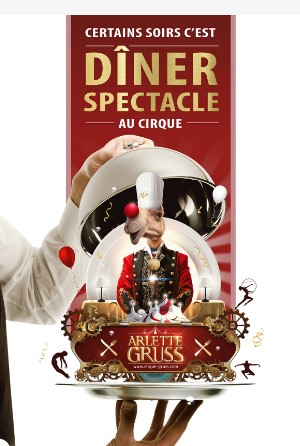 CIRQUE ARLETTE GRUSS - DINER-SPECTACLE du Réveillon sous le Chapiteau - Place des Quinconces à Bordeaux