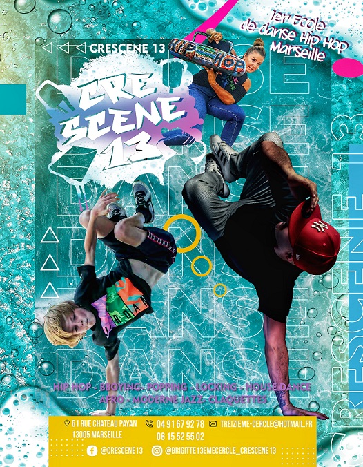 Cours de danse – Planning Ecole de danse Hip Hop Cré-scène13 Marseille