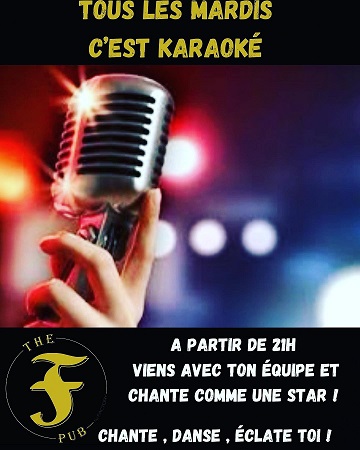 Soirée Karaoké tous les mardis au bar The F Pub Marseille