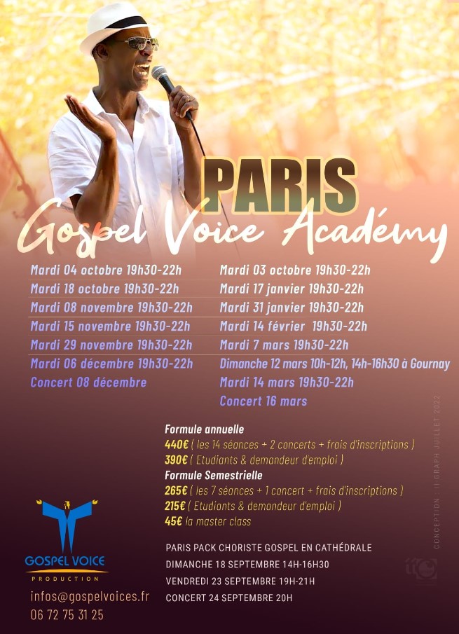 Cours de chant de Gospel à Paris avec Max Zita et Gospel Voices Academy