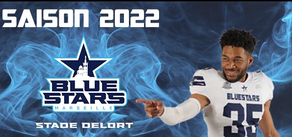 Match Football Américain BLUE STARS MARSEILLE / PERPIGNAN CATALANS GRIZZLYS au Stade Delort