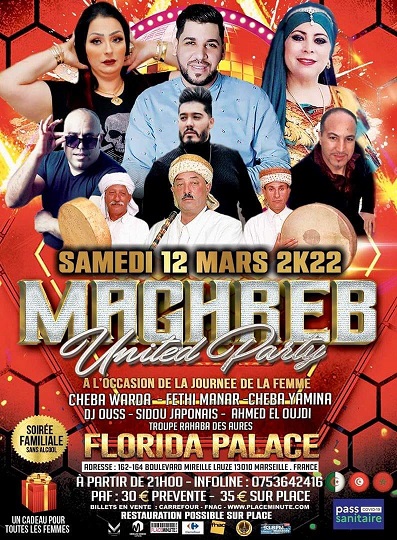 Soirée Magreb United Marseille – Mars 2022