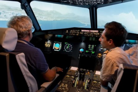 Vrai simulateur d'avion à Bordeaux