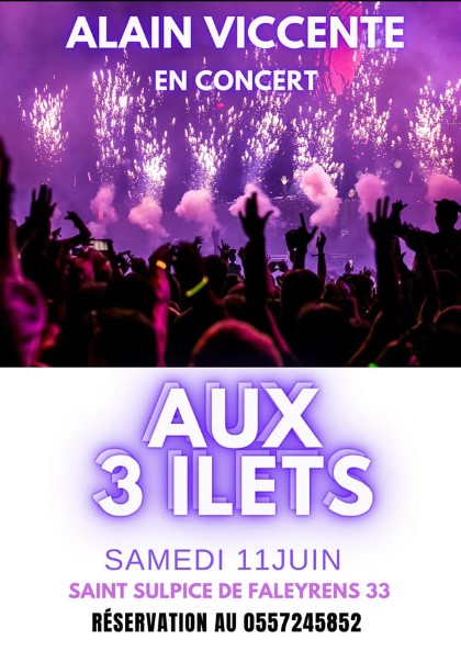 Concert Années 80 au bar à tapas / restaurant Les 3 ILETS / Terminé
