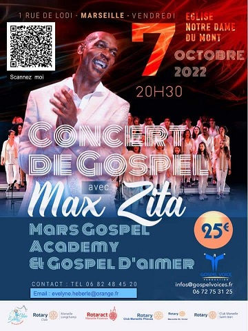 Concert Gospel à l’Eglise Notre Dame du Mont avec Max Zita