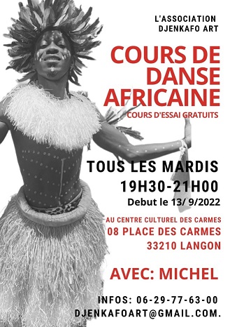 Cours de danse africaine avec Djenkafo Art à Langon