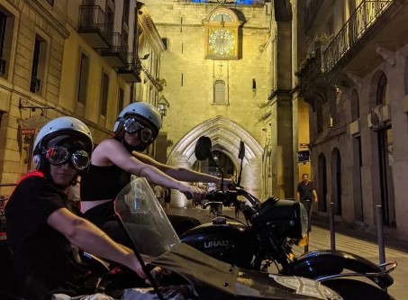 Balade sous les étoiles de 1h30 en Side-Car de Nuit à Bordeaux