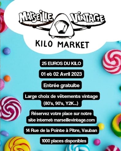 Vintage Kilo Market • Marseille