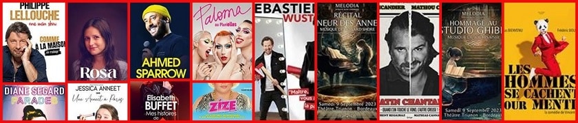 Programmation des spectacles, événements, concerts, festivals, pièces de théâtre du Théâtre Trianon à Bordeaux…sur la saison 2023