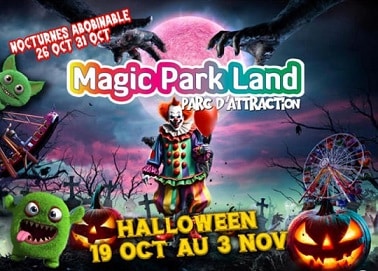 Halloween 2024 au Parc d'Attractions Magic Park Land à Ensuès-la-Redonne - tout public