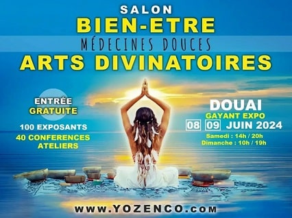 Salon Bien-être et Arts Divinatoires YOZENCO à Gayant Expo à DOUAI – Juin 2024