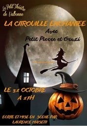 Pièce de Théâtre musical pour enfants "La citrouille enchantée"- salle de spectacles "Le petit Théâtre de Valbonne" à Valbonne - De 3 ans à 9 ans