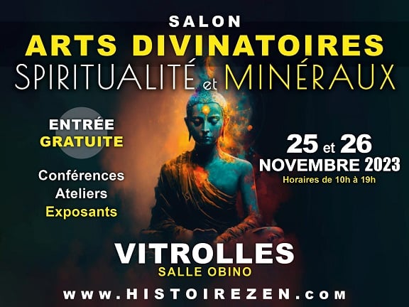 Salon Arts Divinatoires, Spiritualité et Minéraux à la Salle Obino à Vitrolles – Novembre 2023