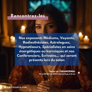 Rencontrez les professionnels des Arts Divinatoires au Salon du Paranormal à Arras