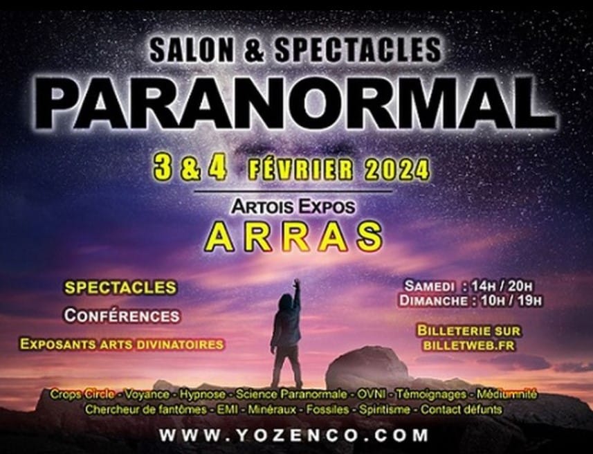 Salon du Paranormal à Artois Expo à Arras – Février 2024
