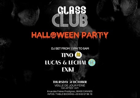 Soirée Halloween 2024 au Glass Club - Cannes