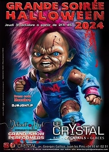 Grande soirée Halloween 2024 au Crystal - Juan-les-Pins
