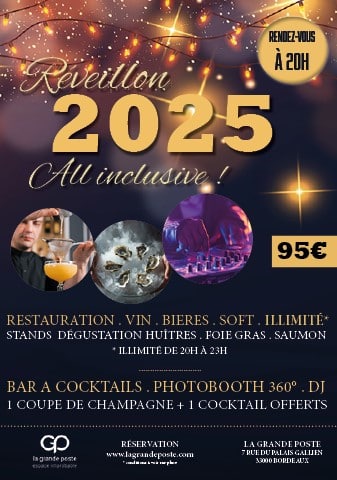 Pour clore l'année 2024 en beauté, La Grande Poste vous invite à une soirée exceptionnelle !